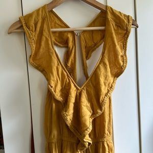 xhiliration yellow jumpsuit